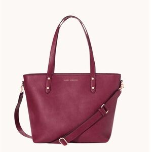 Poppy and Peonies Go Getter Tote - Berry NWT